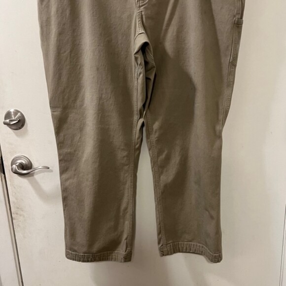Duluth Trading Flex Fire Hose Khaki Carpenter Cargo Work Pants Size 44 x 30 - Picture 6 of 16